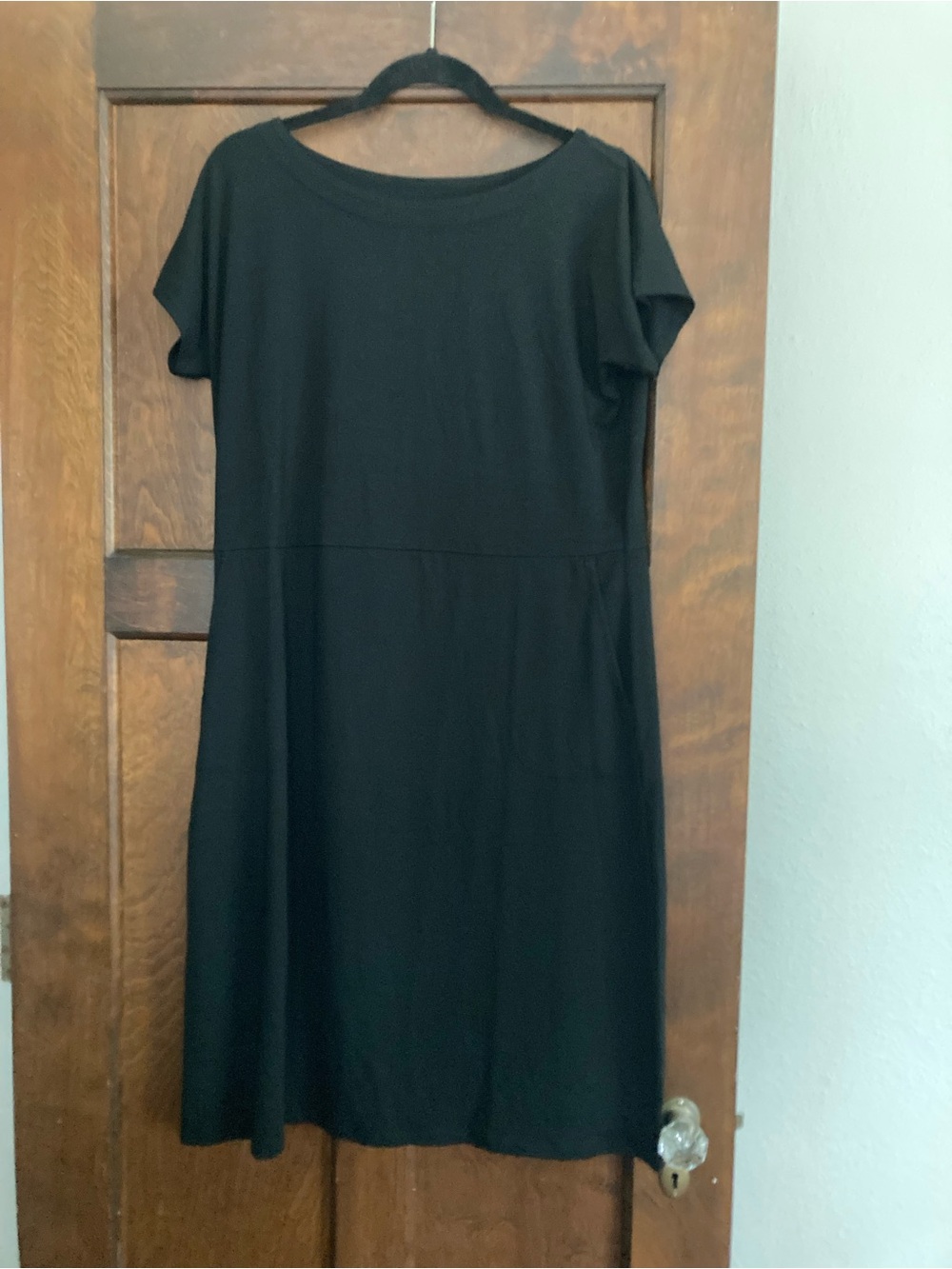 Jjill Black Short-Sleeve A-Line Women's Dress
